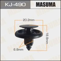 Клипса пластиковая крепежная MASUMA* KJ-490