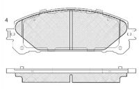 Тормозные колодки BP21845* SB NAGAMOCHI 