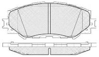 Тормозные колодки BP21524* SB NAGAMOCHI 