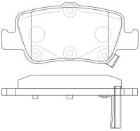 Тормозные колодки BP21835* SB NAGAMOCHI 