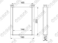 Радиатор отопителя салона TG-RIH0002/87107-02100 * Ti•GUAR