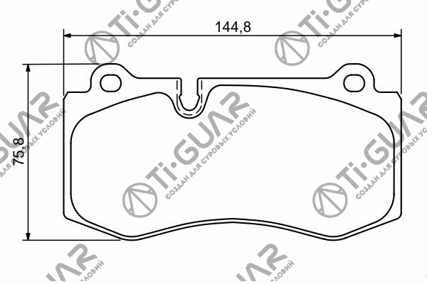 Тормозные колодки TG-1667C/PN0453W (КЕРАМИКА)* Ti·GUAR Тормозные колодки TG-1667C/PN0453W (КЕРАМИКА)* Ti·GUAR