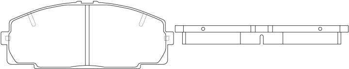 Тормозные колодки BP21237* SB NAGAMOCHI 